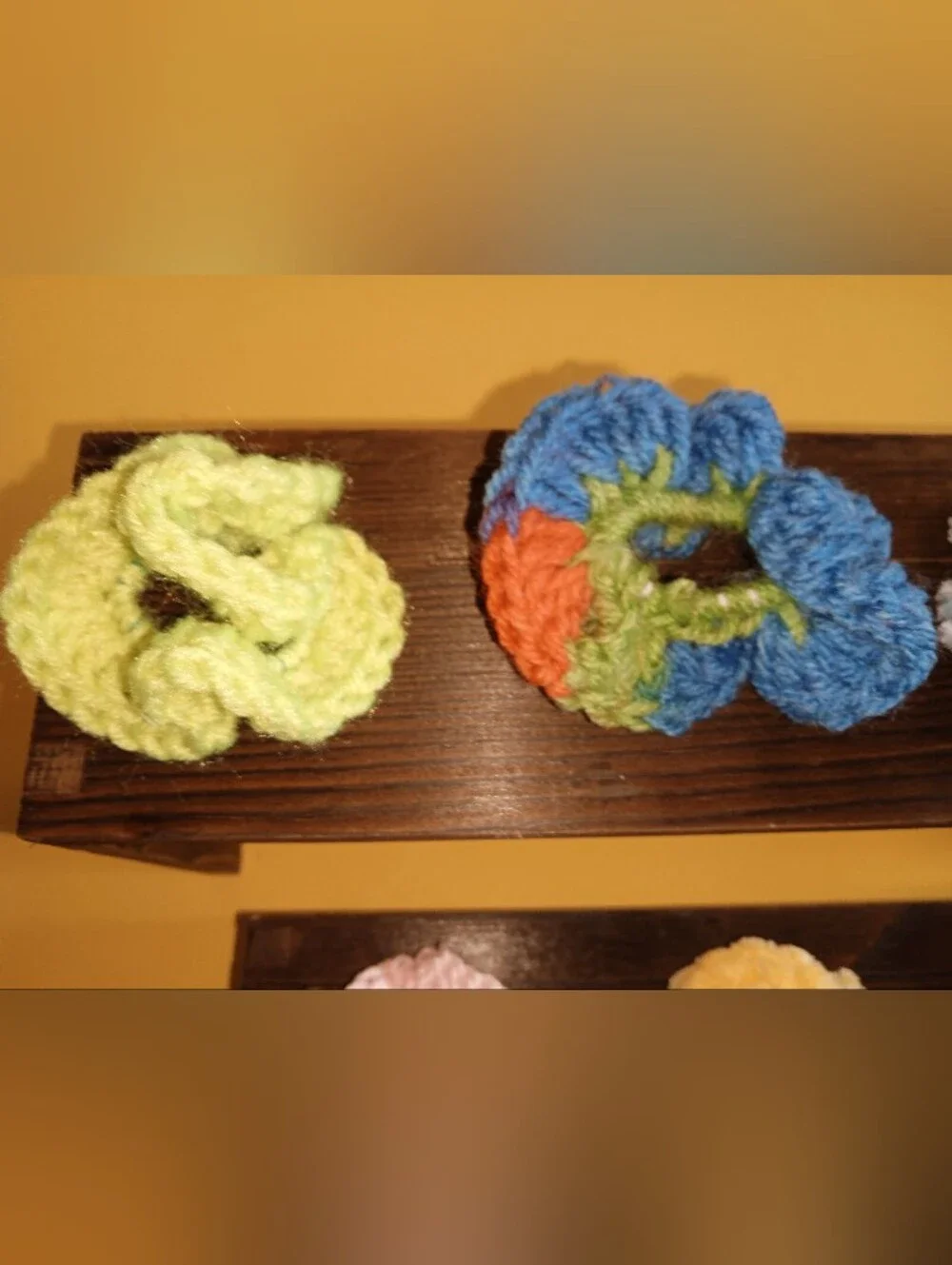 Handmade Crocheted Small Scrunchie Bundle in Pastel & Bright Colors
